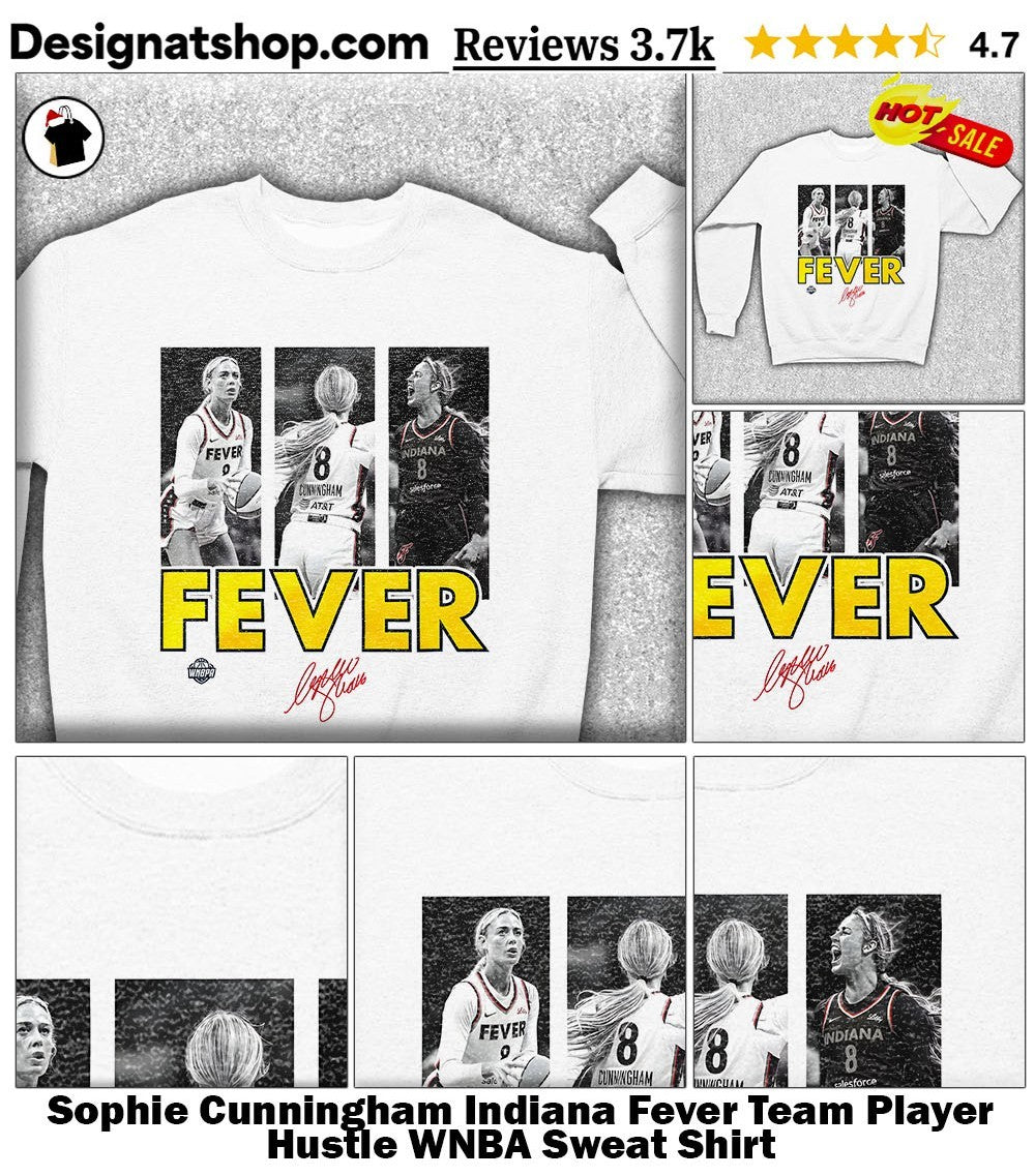 Sophie Cunningham Indiana Fever Team Player Hustle WNBA shirt
