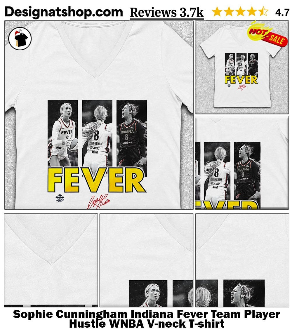 Sophie Cunningham Indiana Fever Team Player Hustle WNBA shirt