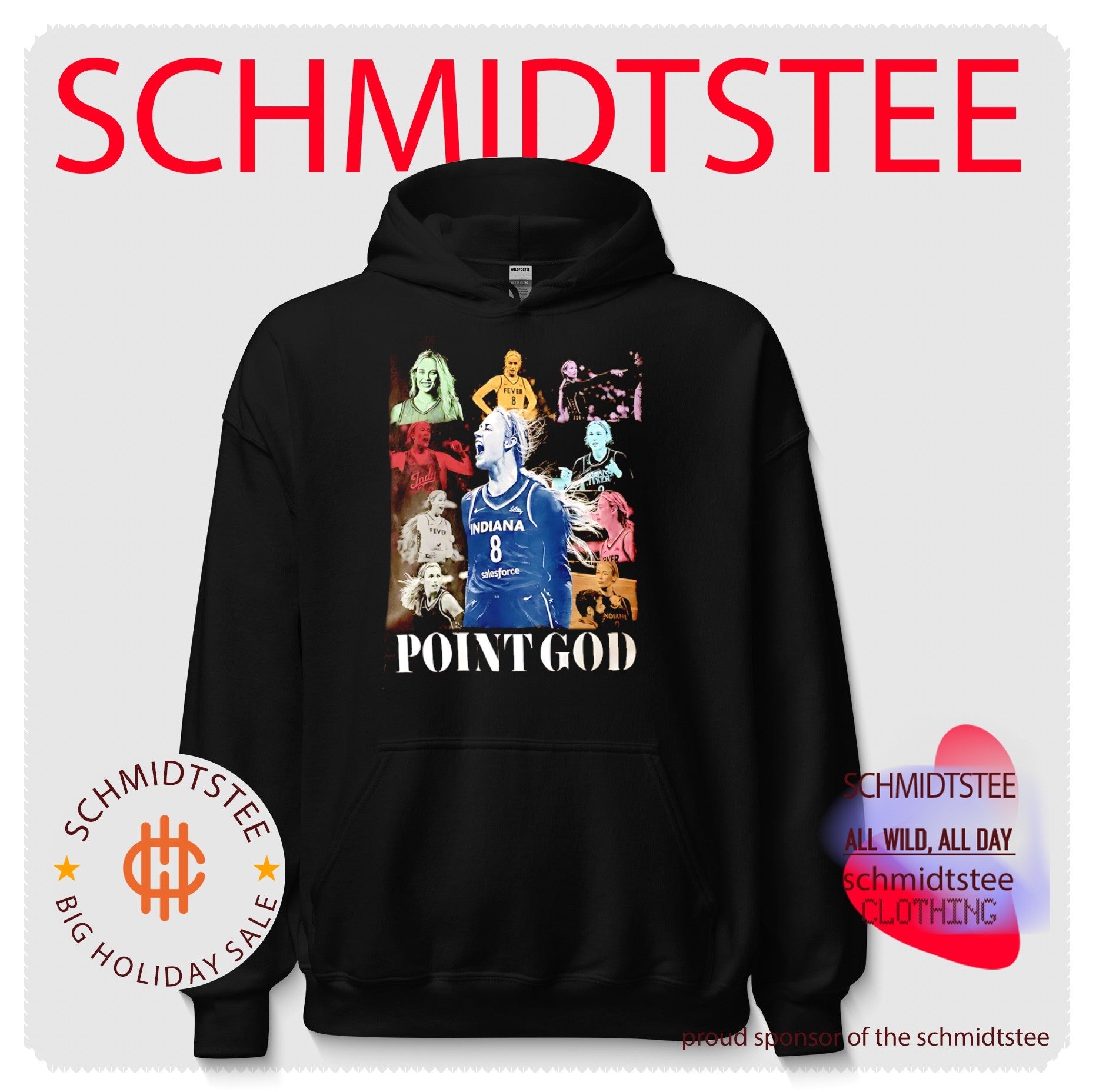 Sophie Cunningham Indiana Fever no 8 Point God WNBA shirt