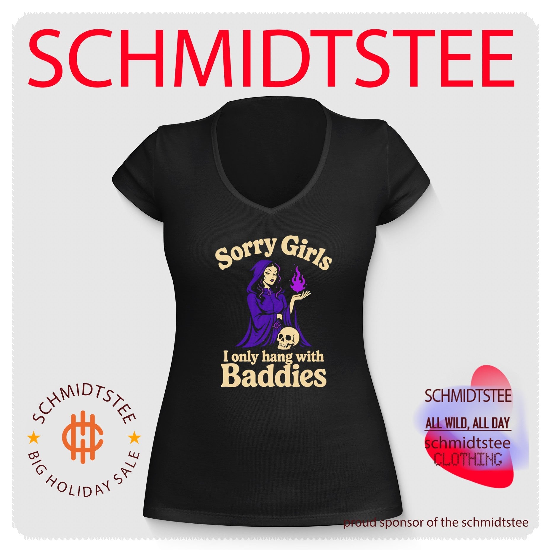 Sorry Girls I Only Hang with Baddies Warlock wizard shirt