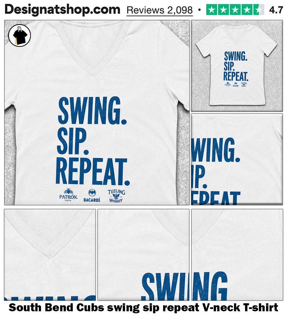 South Bend Cubs swing sip repeat shirt