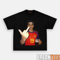 Spain Football Lamine Yamal Drunk Middle Finger T-Shirt