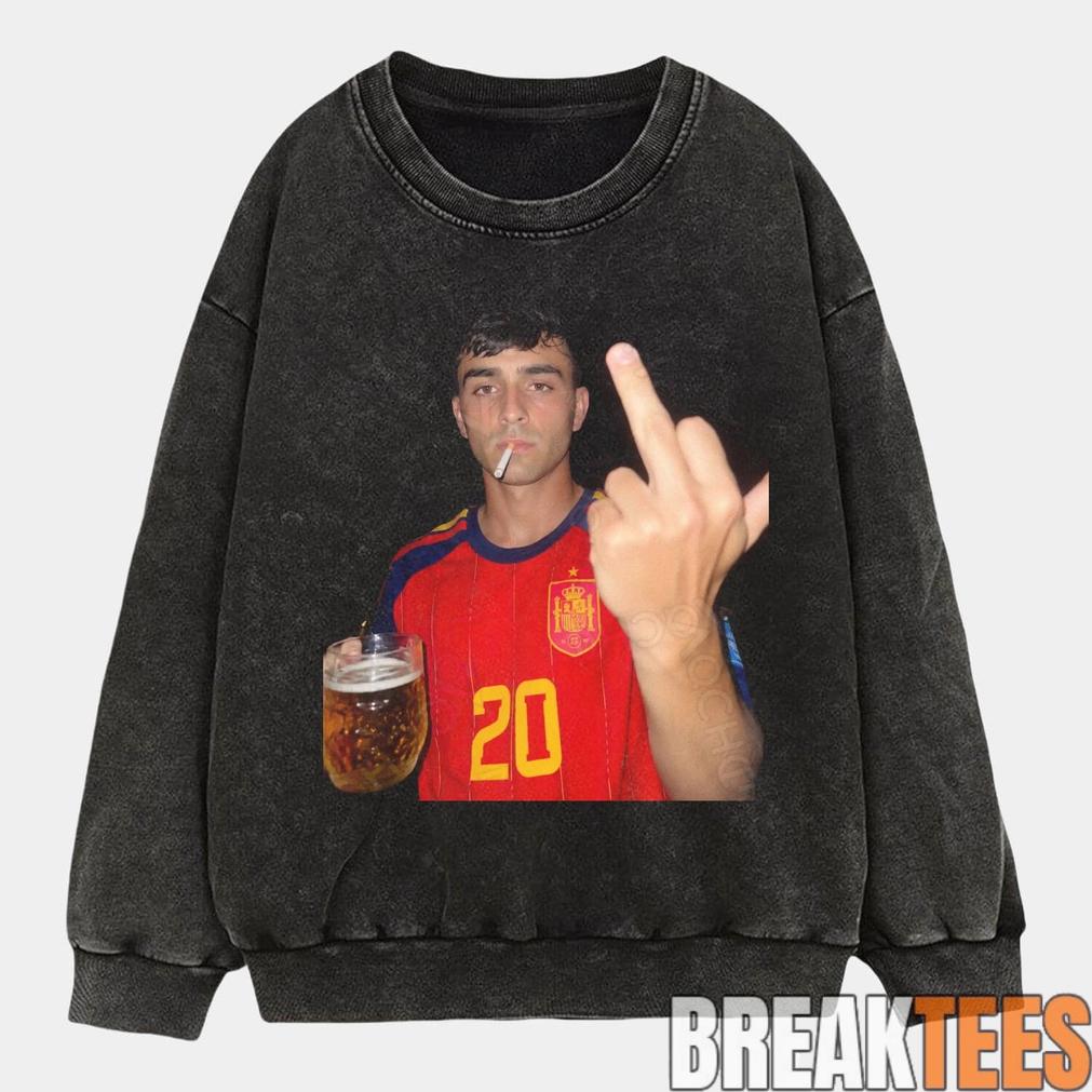 Spain Football Pedri Smoke & Beer Graphic Tee