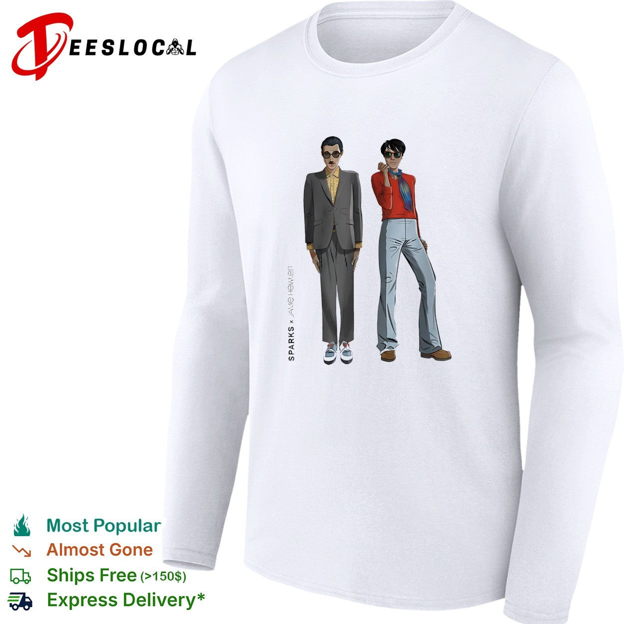 Sparks x Jamie Hewlett London 2026 At Tottenham Hotspur Stadium On 20 June 2026 shirt