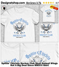 Spittin’ Chiclets Hockey Club Skull Helmet Wings Not A Big Deal Since MMXVI Shirt