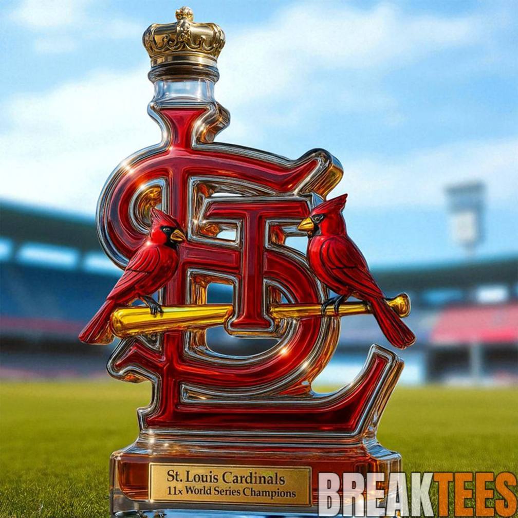 St. Louis Cardinals 11X World Series Champions Limited Edition Whiskey Bottle