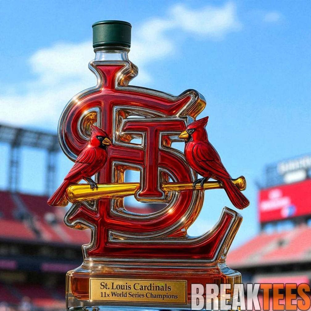 St. Louis Cardinals 11X World Series Champions Limited Edition Whiskey Bottle