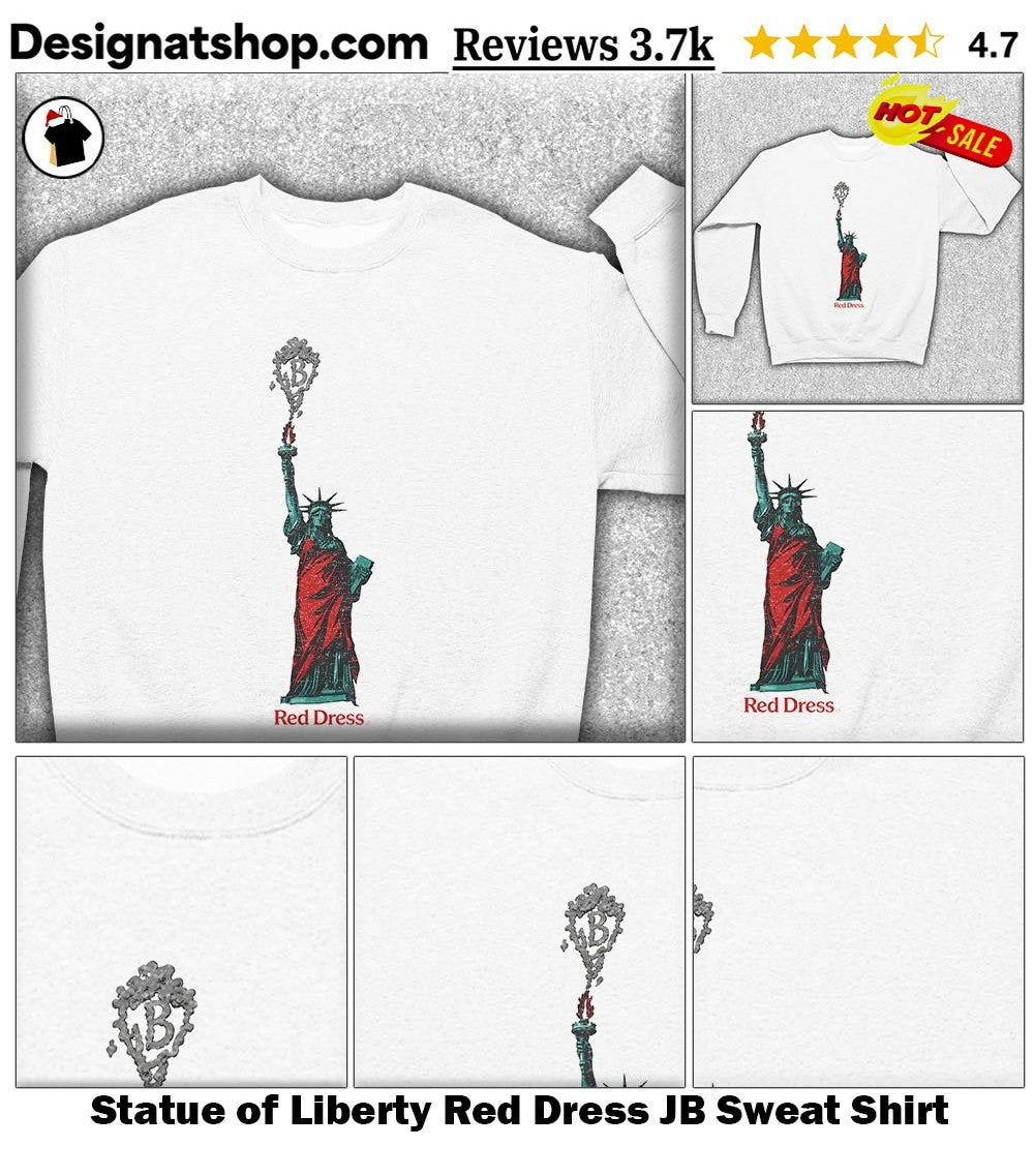 Statue of Liberty Red Dress JB shirt