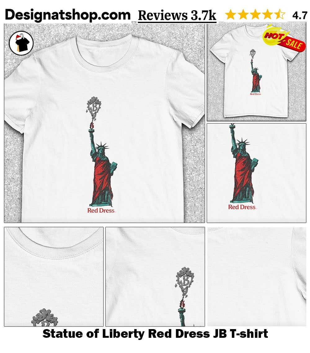 Statue of Liberty Red Dress JB shirt