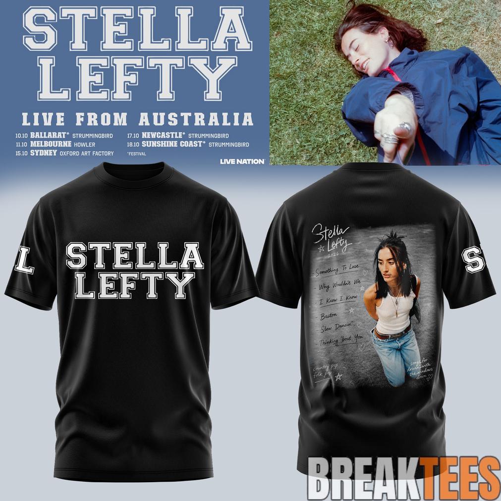Stella Lefty Live From Australia Tour 2026 Tee Edition
