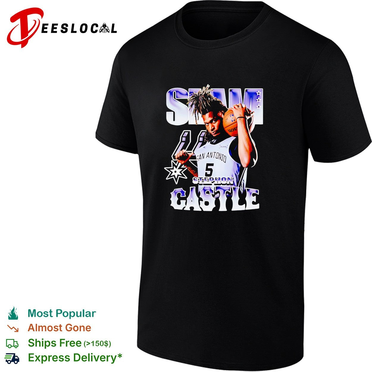 Stephon Castle San Antonio Spurs SLAM vintage shirt