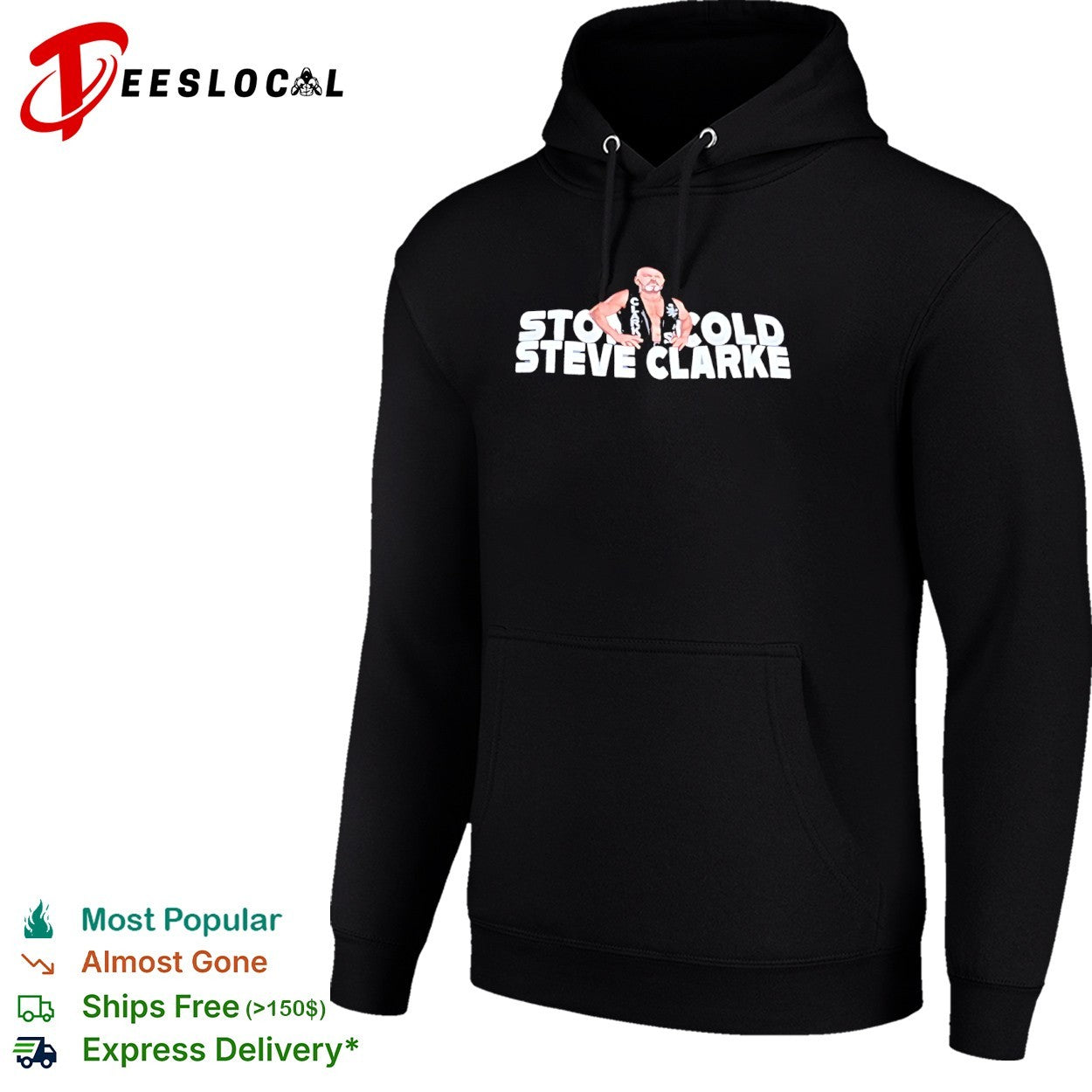 Steve Clarke Stone Cold wrestler shirt