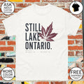 Still Lake Ontario with Coordinates Great Lakes shirt