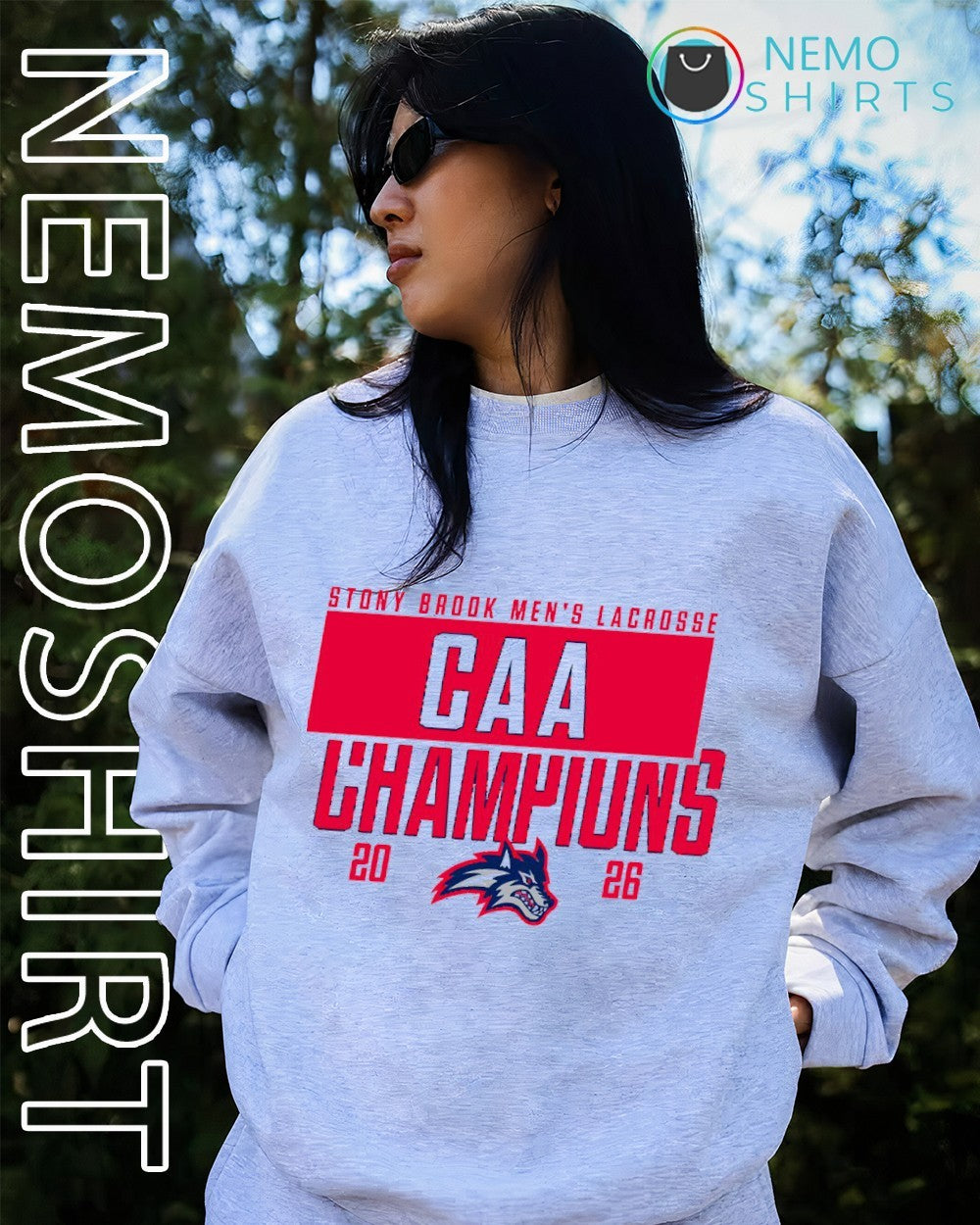 Stony Brook men’s lacrosse CAA champions 2026 shirt