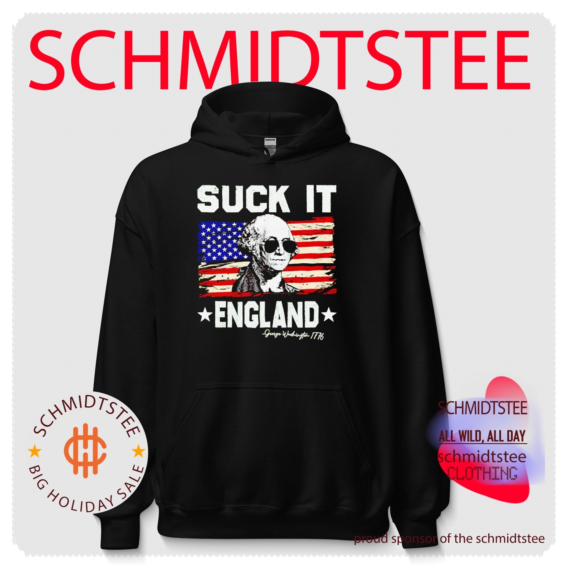 Suck It England George Washington 1776 American Independence shirt