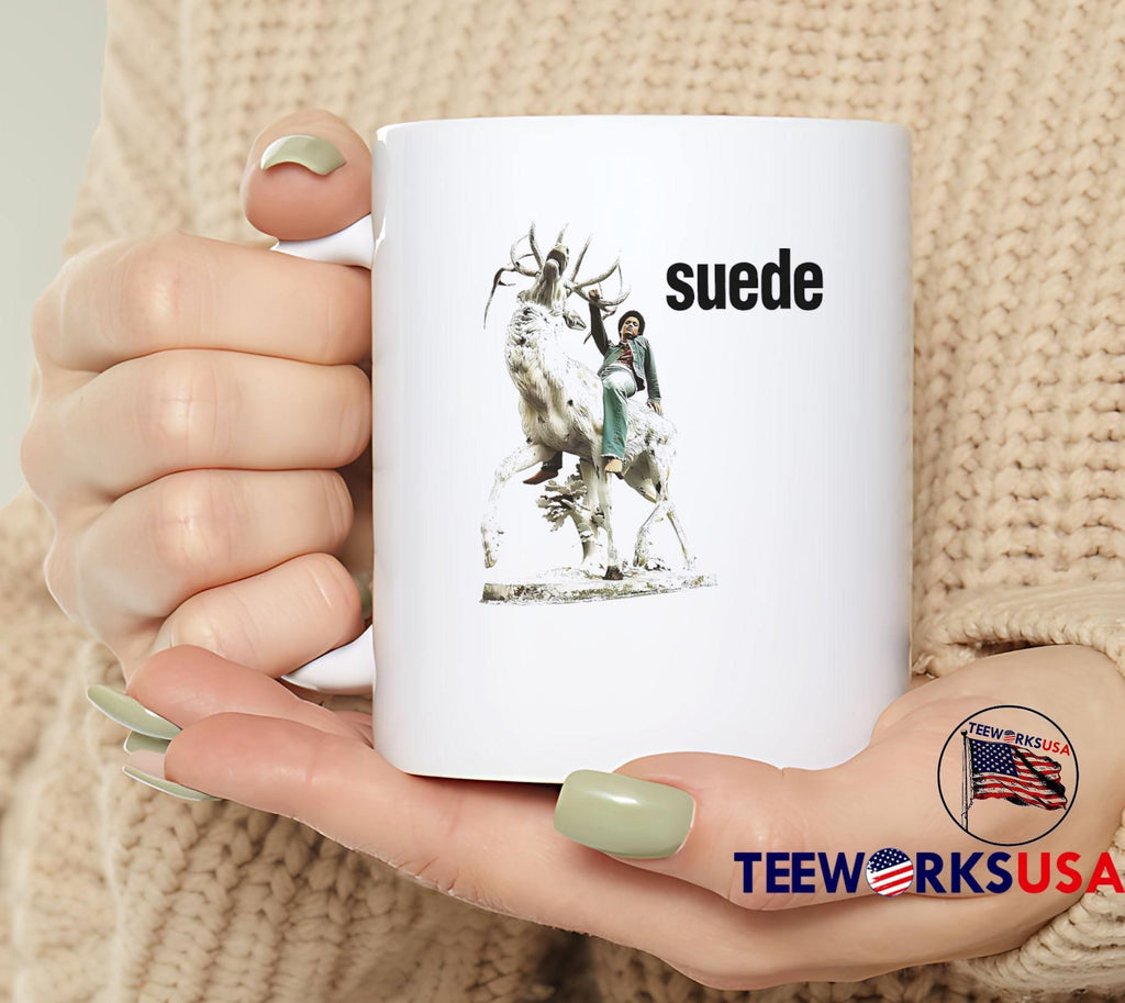 Suede Band Person Riding A Deer Statue shirt