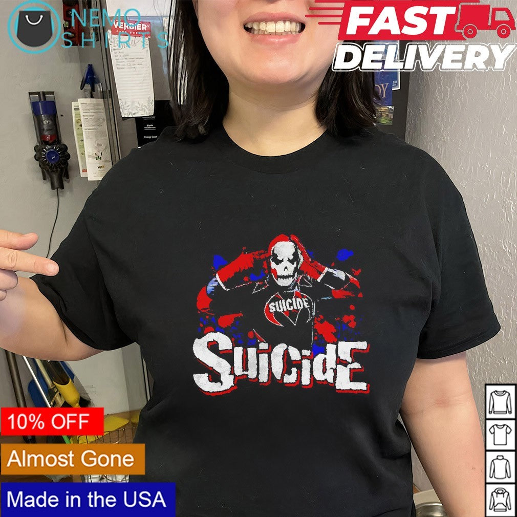 Suicide skull mask TNA wrestling shirt