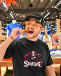 Suicide skull mask TNA wrestling shirt