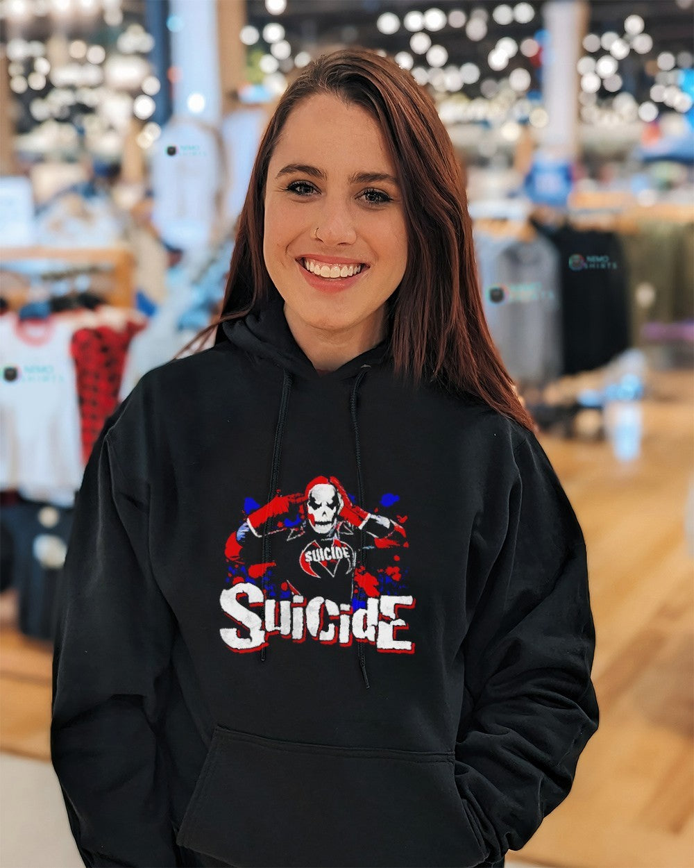 Suicide skull mask TNA wrestling shirt