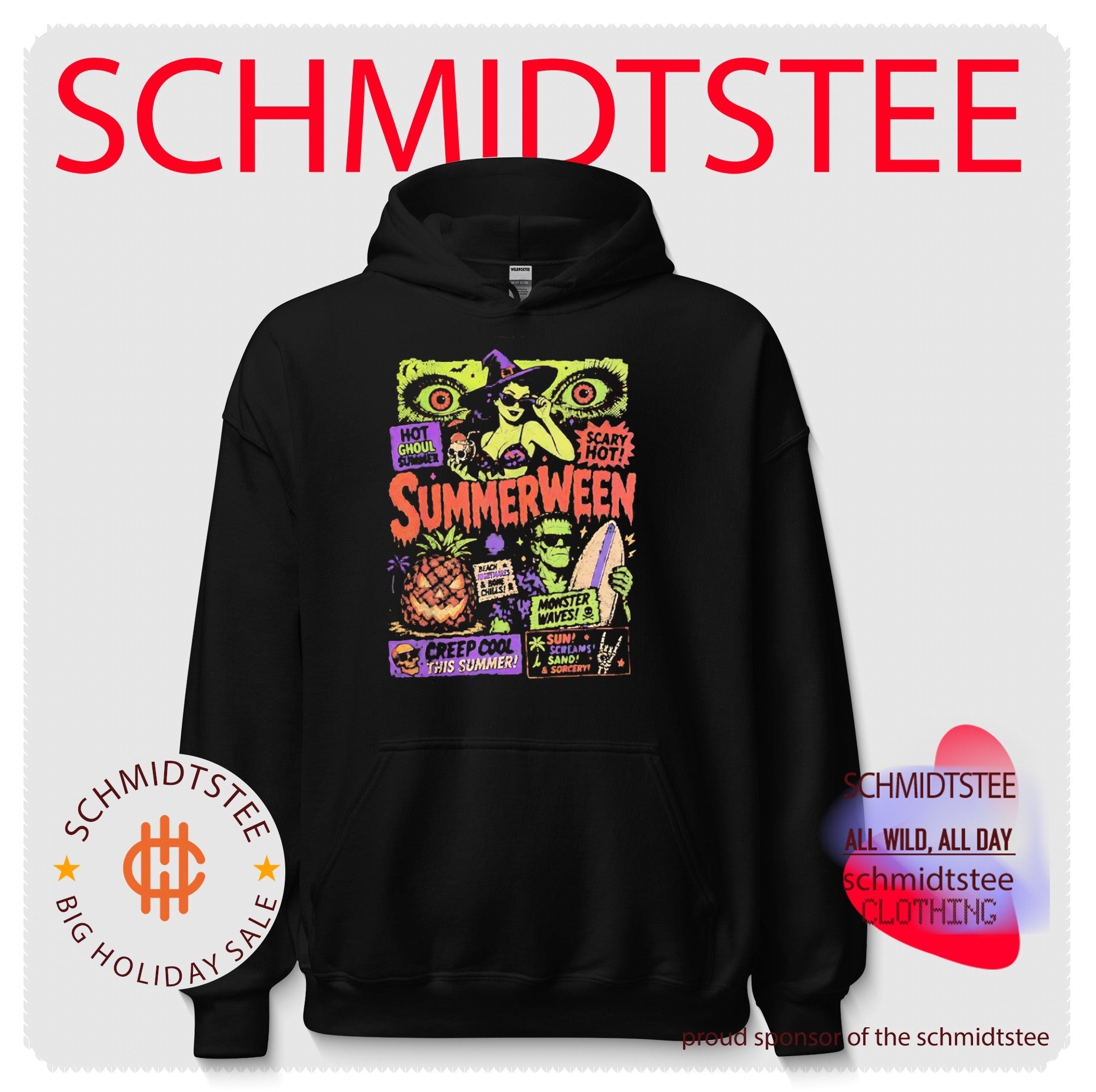 Summerween Hot Ghoul Summer Monster Waves Beach Nightmares shirt