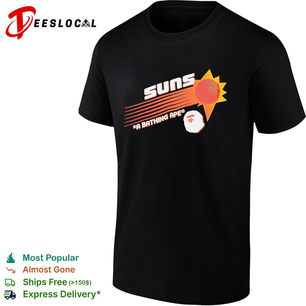 Suns A Bathing Ape basketball logo shirt