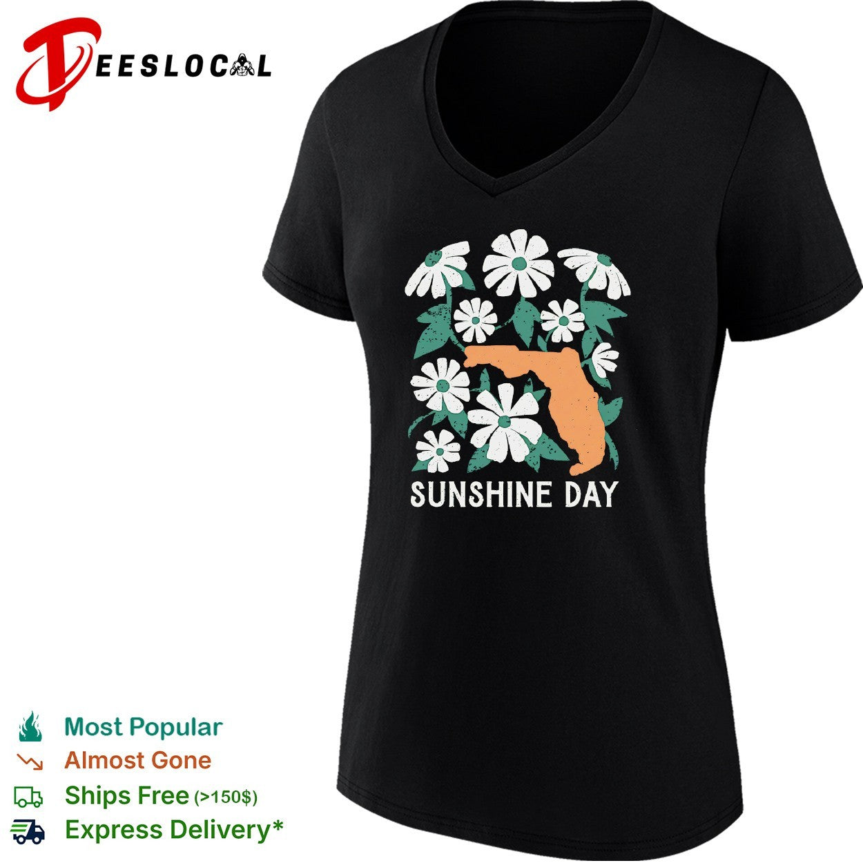 Sunshine day Florida daisies FloGrown shirt