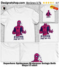 Superhero Spiderman Bi-derman Swings Both Ways t-shirt