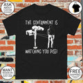 Surveillance Toilet Flusher Man The Government Is Watching You Piss Shirt