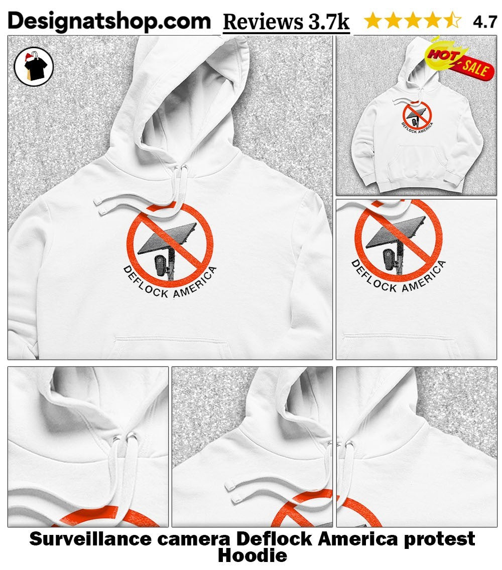 Surveillance camera Deflock America protest shirt