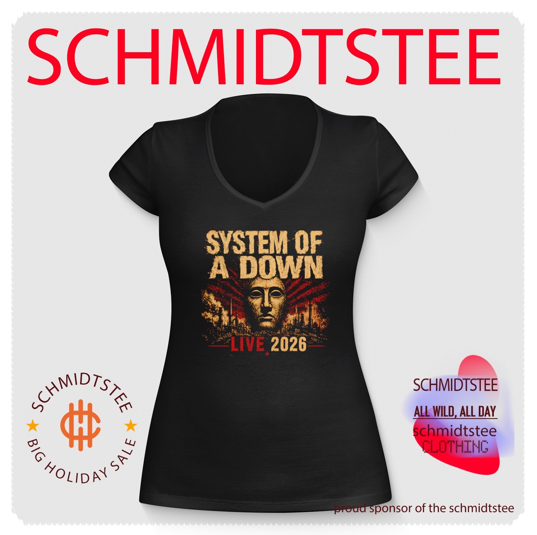 System of a Down Live 2026 SOAD Heavy Metal shirt