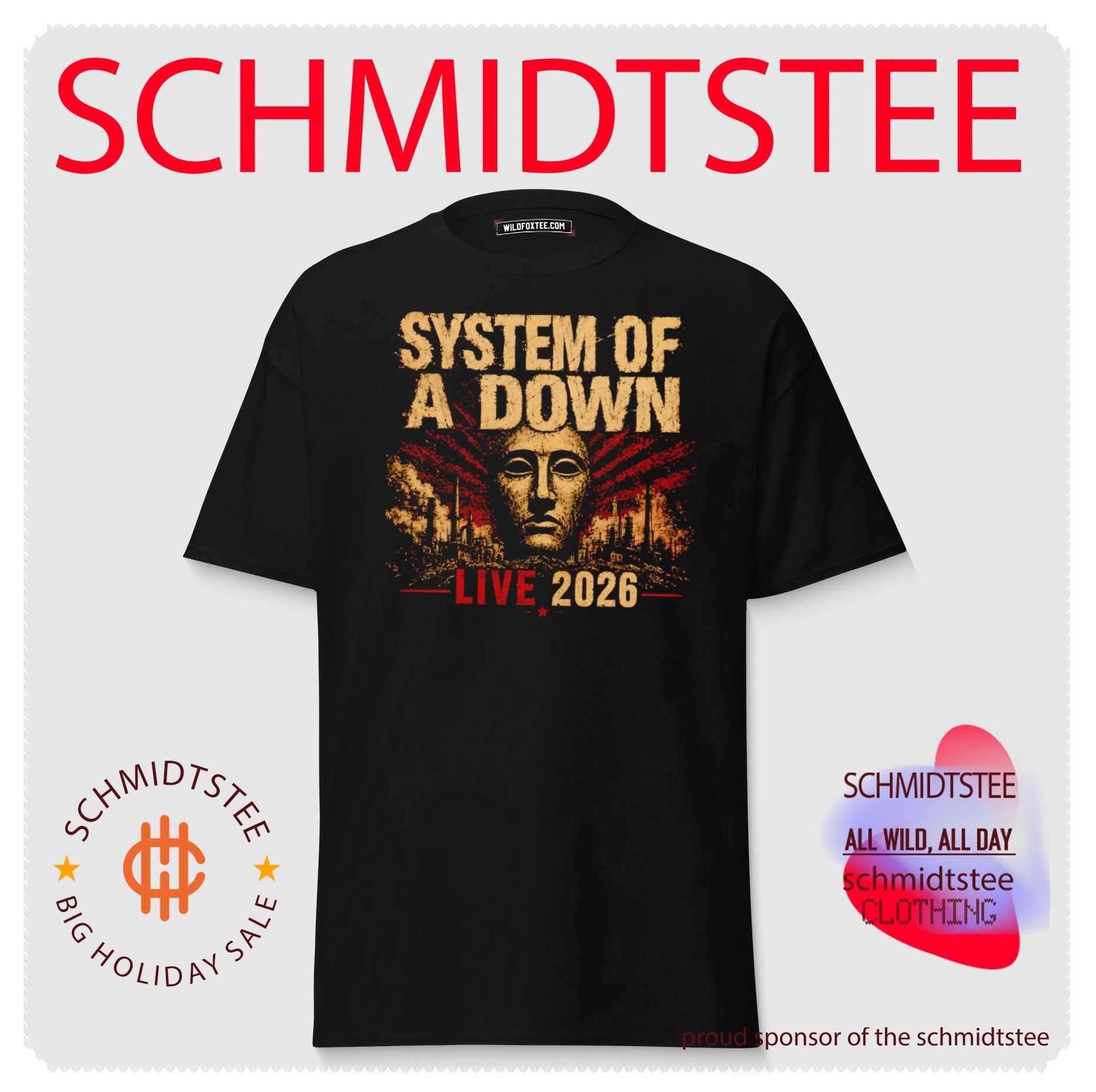 System of a Down Live 2026 SOAD Heavy Metal shirt