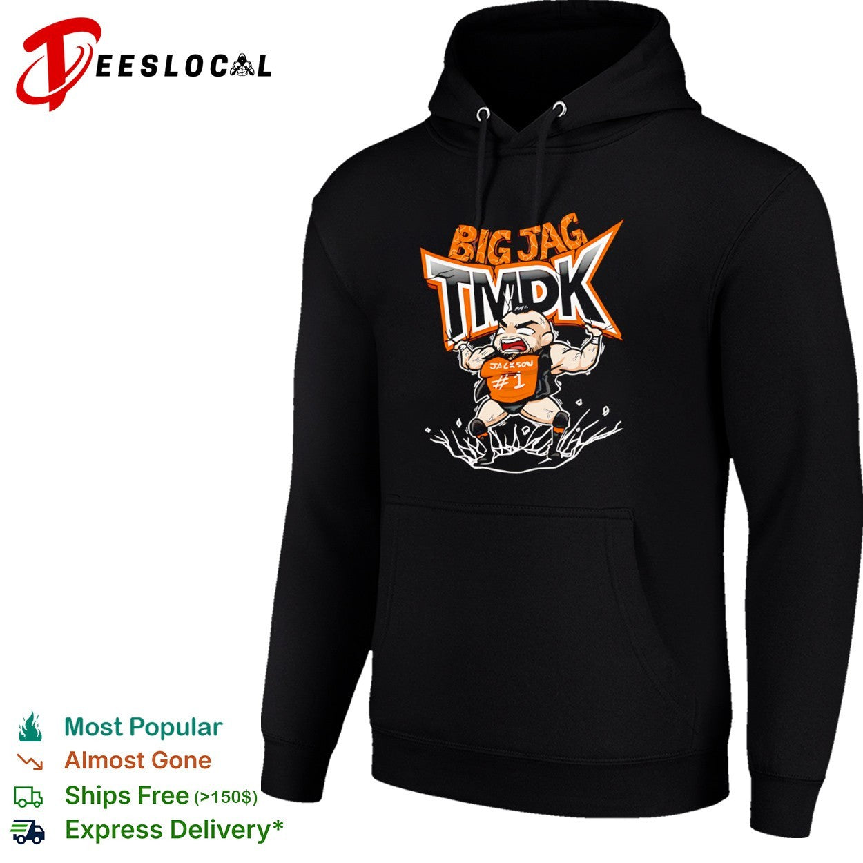 TMDK Big Jag Jackson 1 wrestling cartoon shirt