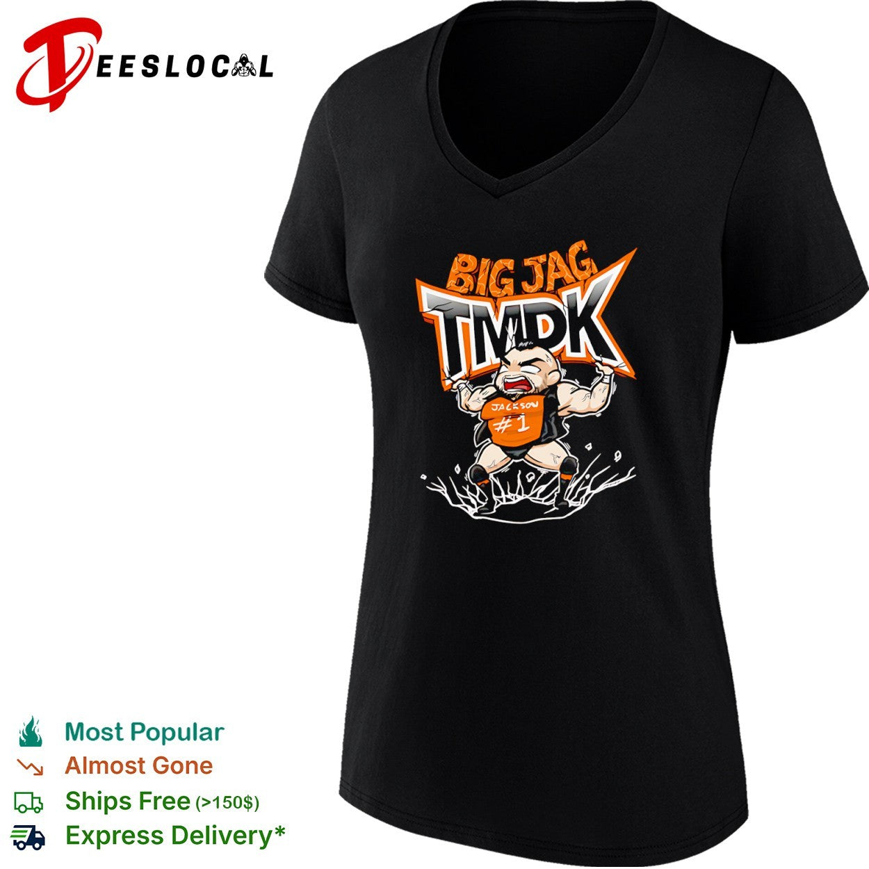 TMDK Big Jag Jackson 1 wrestling cartoon shirt