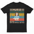 Lifesaver Official Job Title Nurses Vintage - Gift For Nurse - Personalized Custom T Shirt