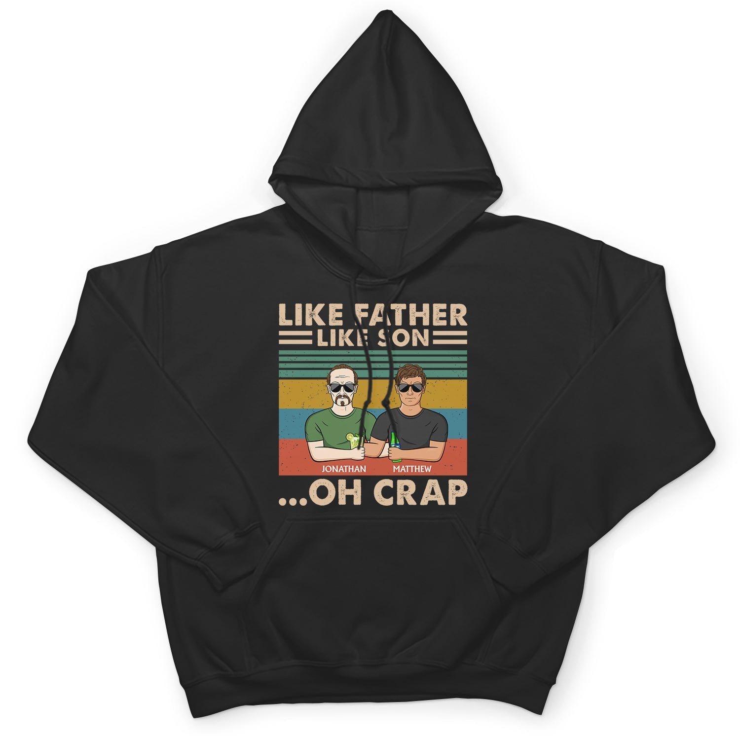 Like Father Like Daughter, Son, Granddaughter, Grandson - Birthday, Loving Gift For Dad, Grandpa, Grandfather - Personalized Custom T Shirt