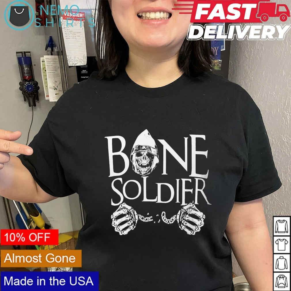 Taiji Ishimori bone soldier skull shirt