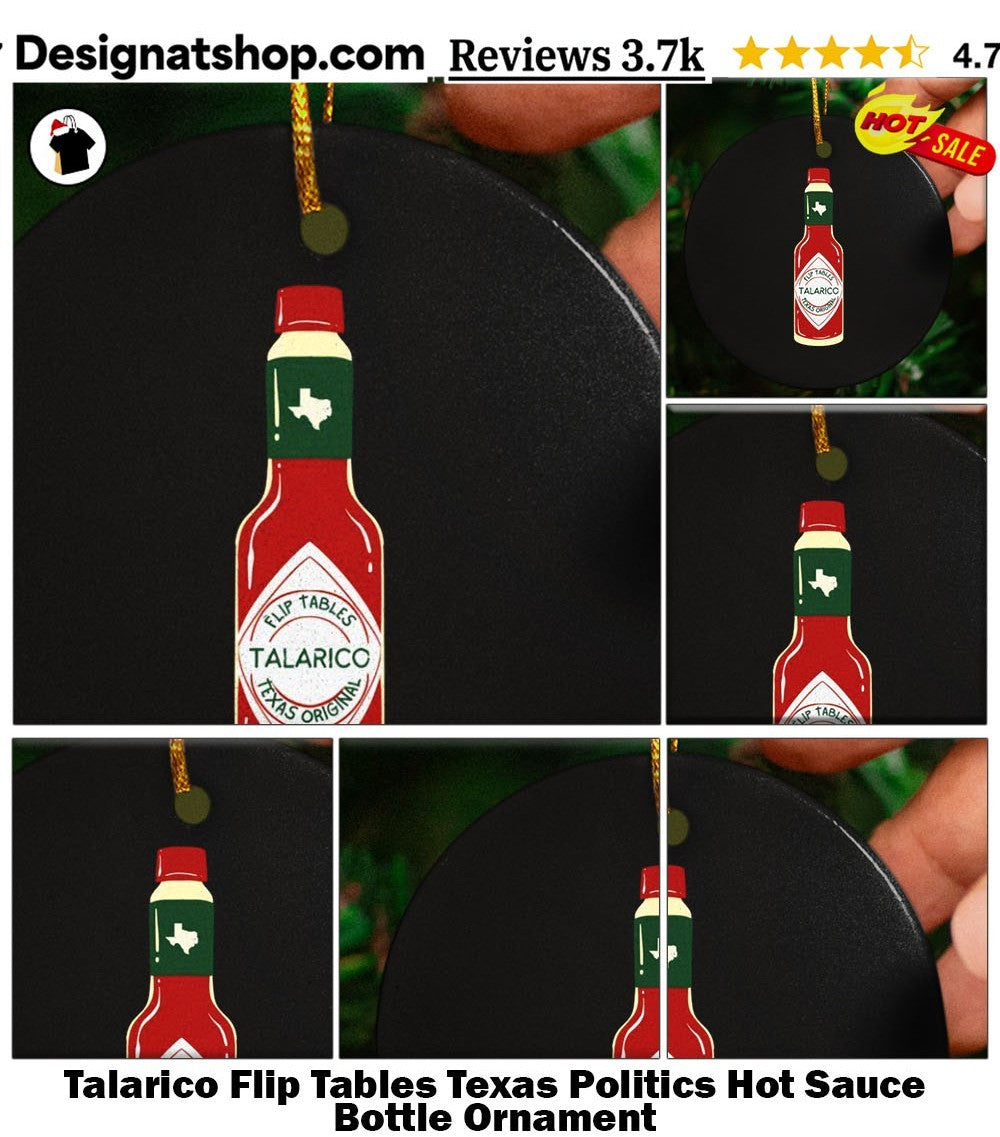 Talarico Flip Tables Texas Politics Hot Sauce Bottle shirt