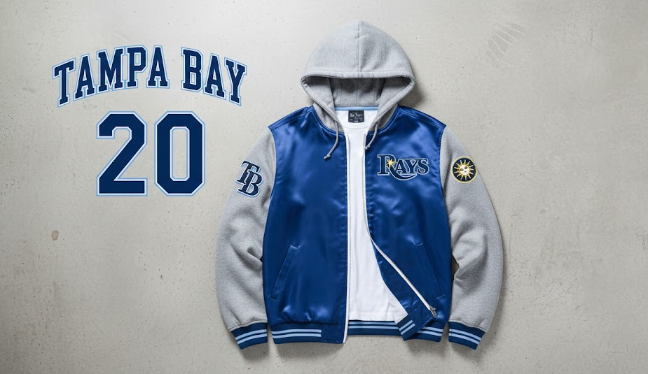 Tampa Bay Rays Bomber Hoodie Jacket – MLB Team Spirit Outerwear