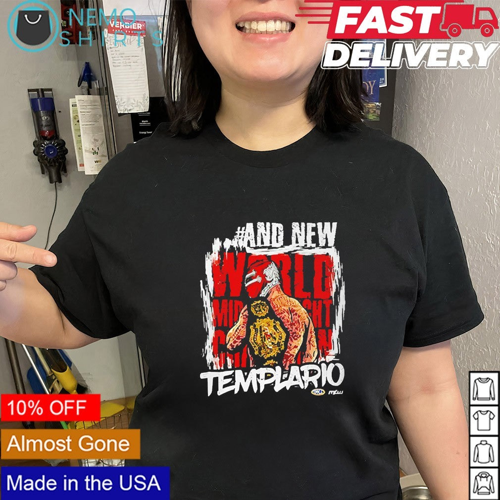 Tamplario and new World Middleweight champion shirt
