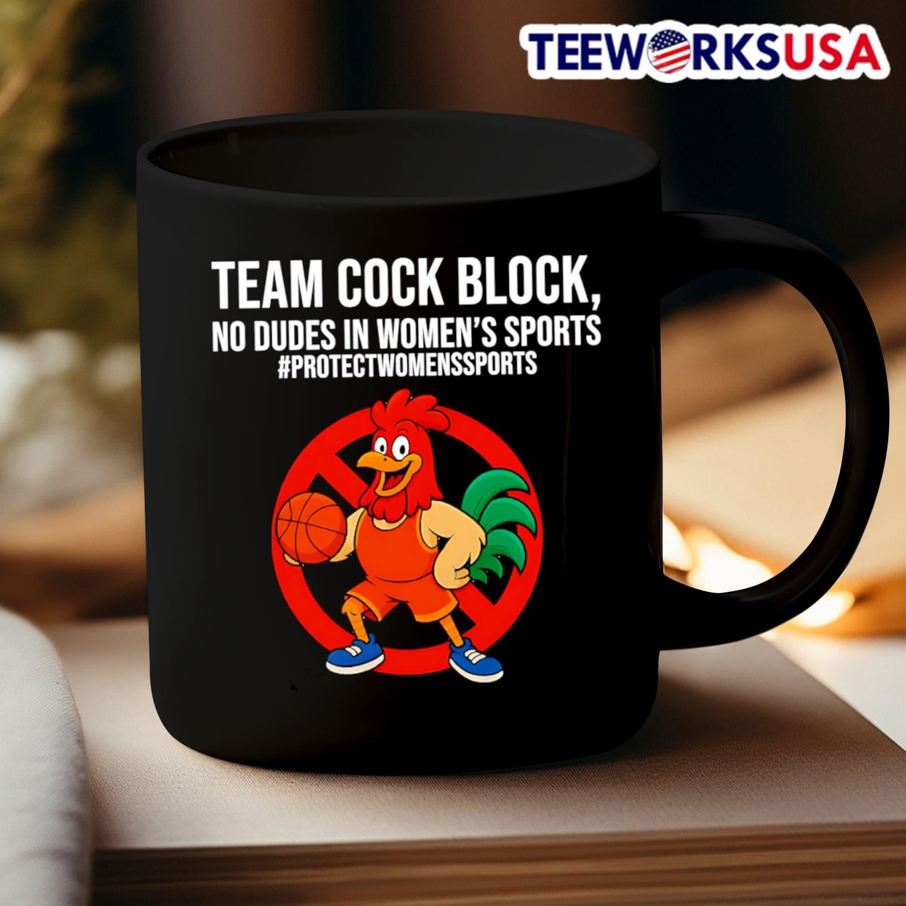 Team Cock Block No Dudes In Women’s Sports Shirt