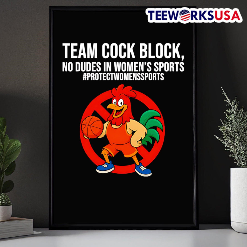 Team Cock Block No Dudes In Women’s Sports Shirt