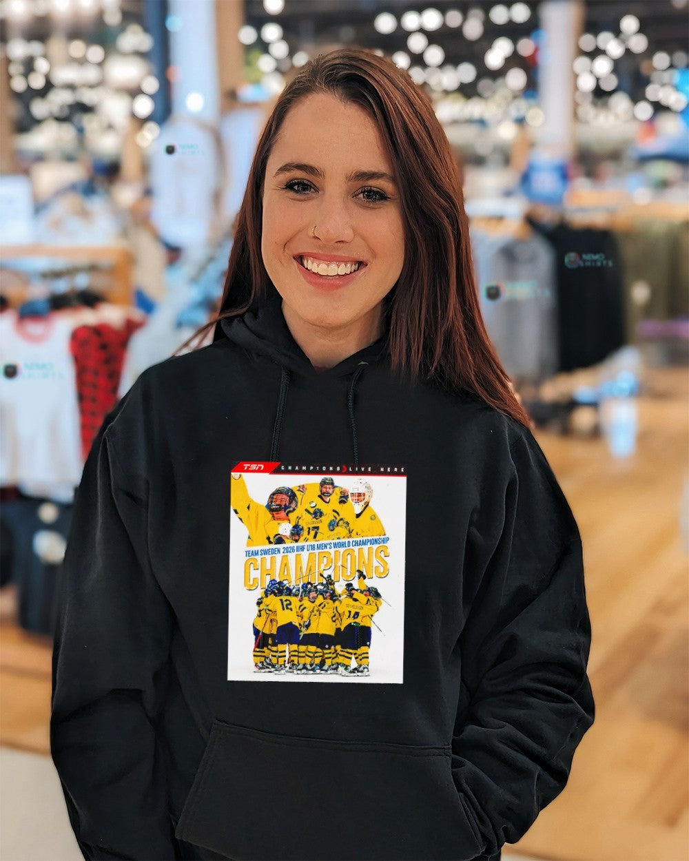 Team Sweden 2026 IIHF U18 men’s world champions shirt