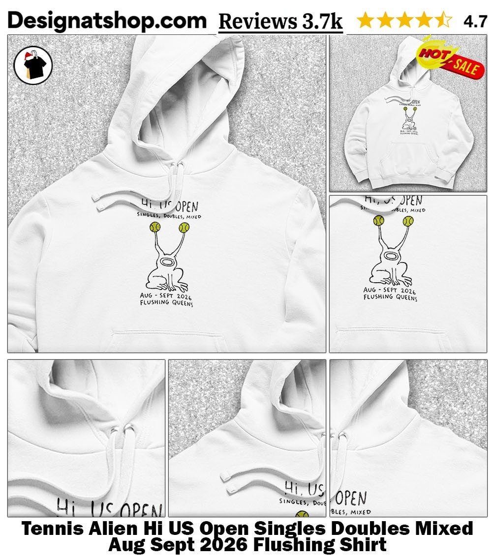 Tennis Alien Hi US Open Singles Doubles Mixed Aug Sept 2026 Flushing Shirt