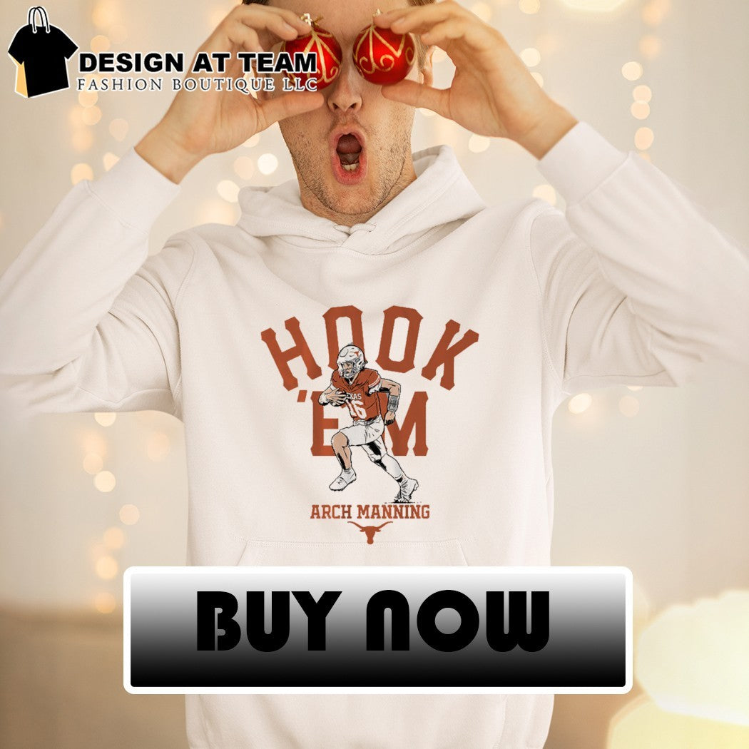 Texas Football QB Arch Manning Hook ‘Em shirt