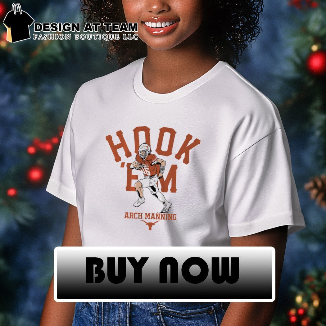 Texas Football QB Arch Manning Hook ‘Em shirt