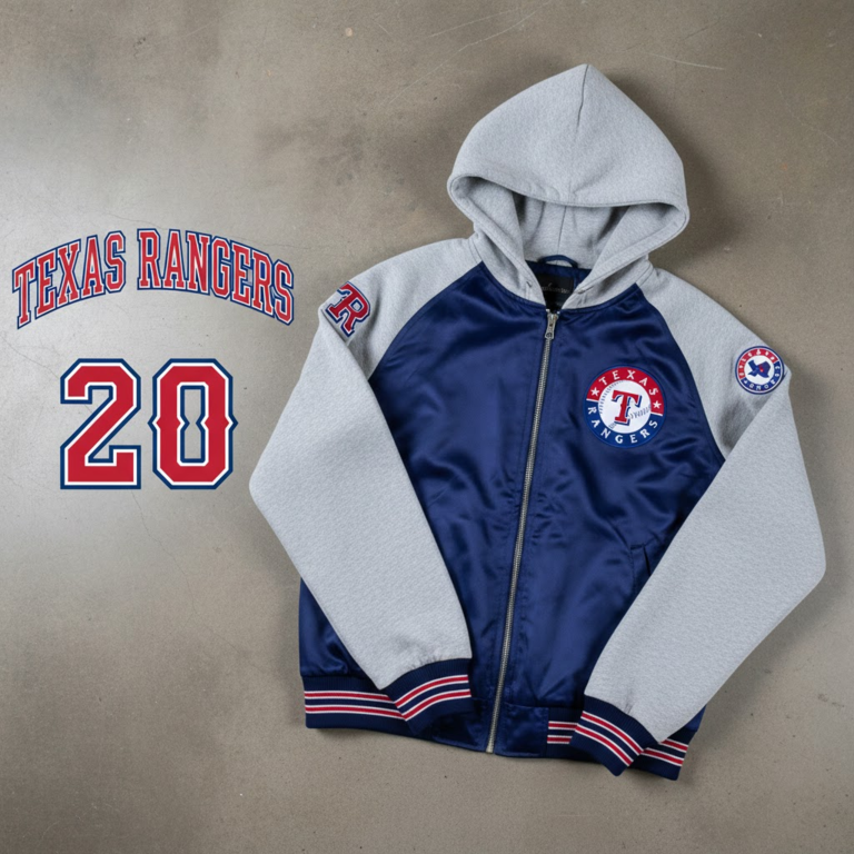 Texas Rangers Bomber Hoodie Jacket – World Series Champions Gift