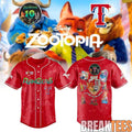 Texas Rangers Zootopia 10th Anniversary Baseball Jersey