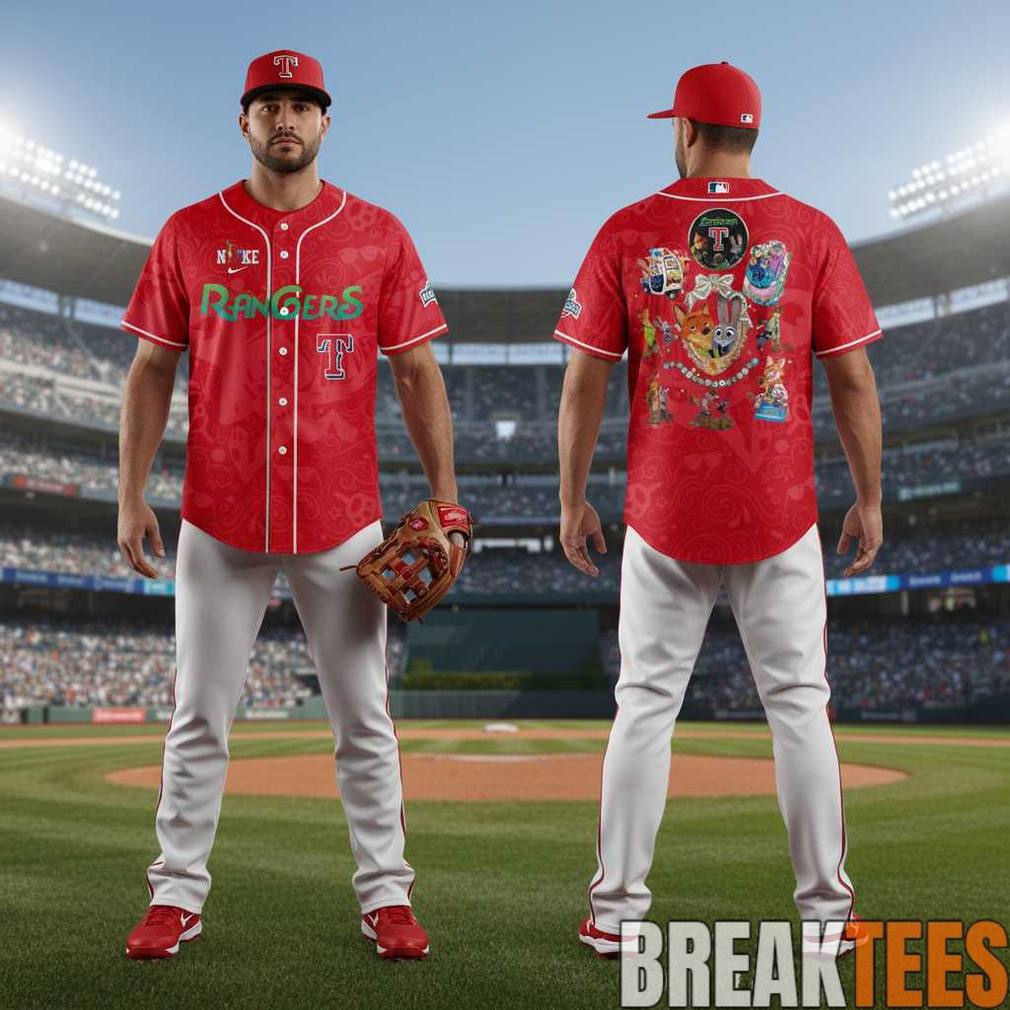 Texas Rangers Zootopia 10th Anniversary Baseball Jersey