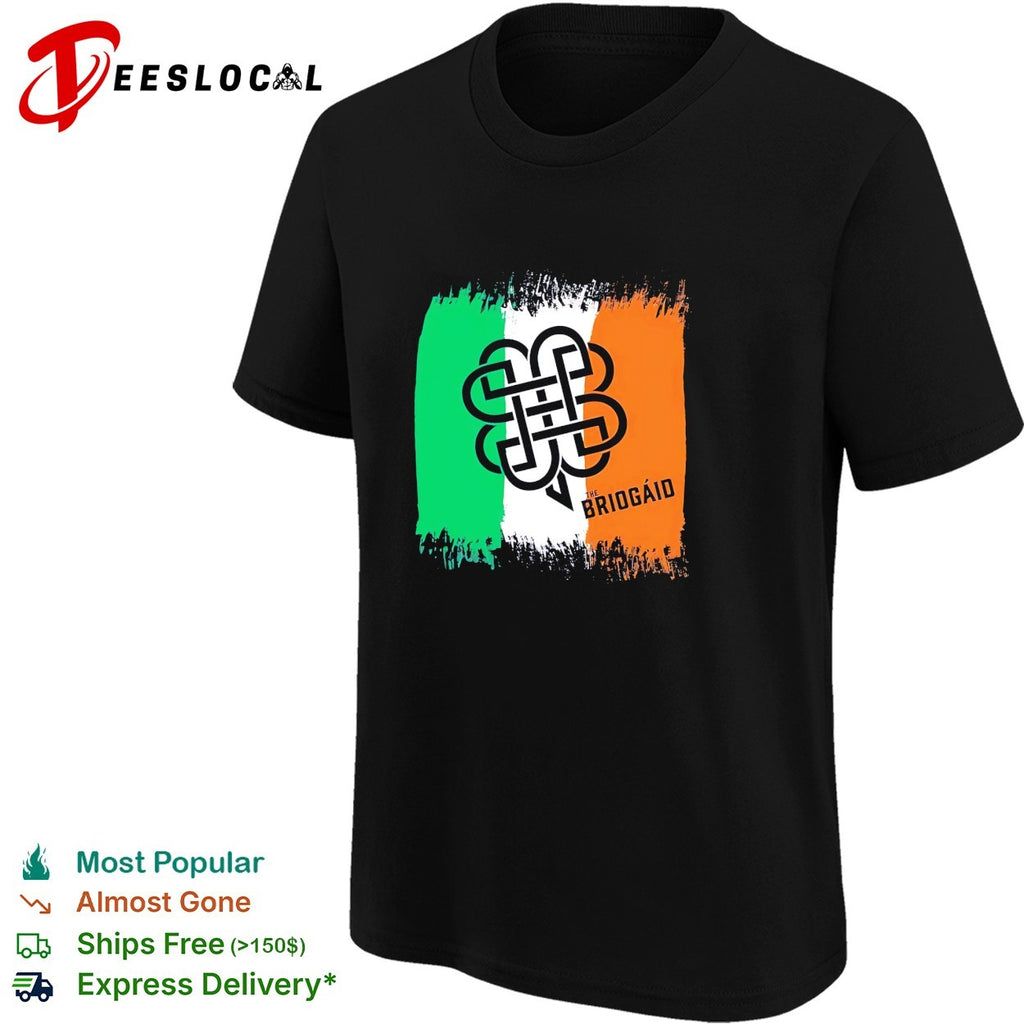 The Briogaid Irish flag celtic knot shirt