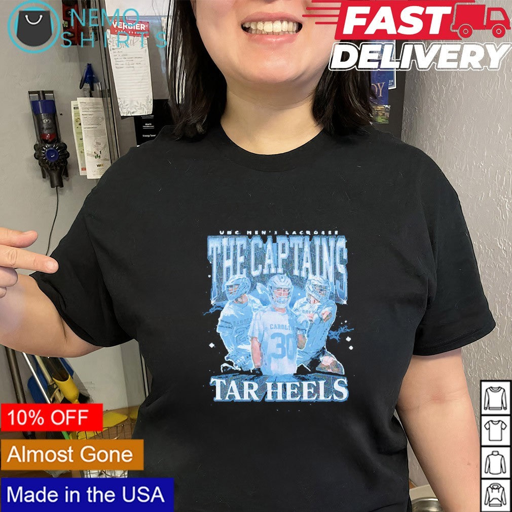 The Captains North Carolina Tar Heels men’s lacrosse player graphic shirt